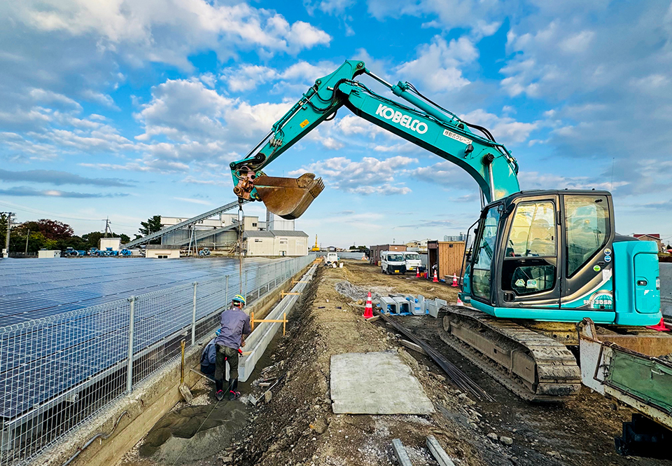 排水構造物工　水路据付